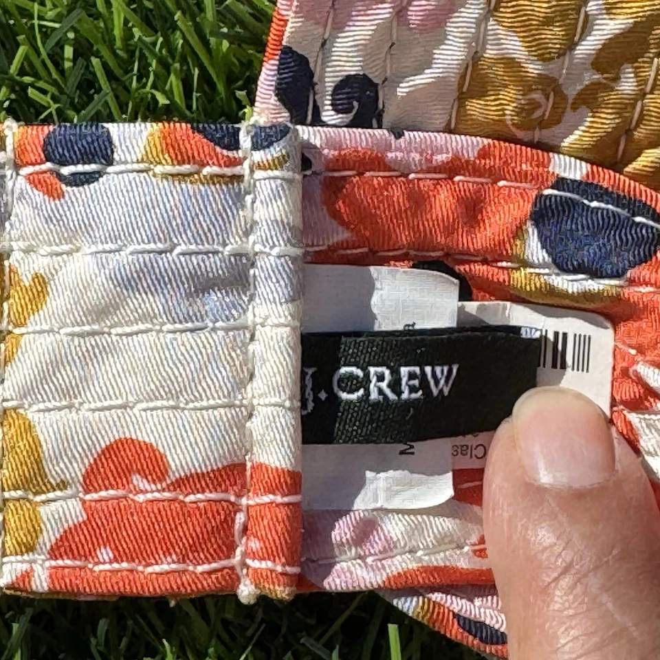 Cinturón de tela vintage bohemio estampado floral Crew S-M Foto 3 de 4