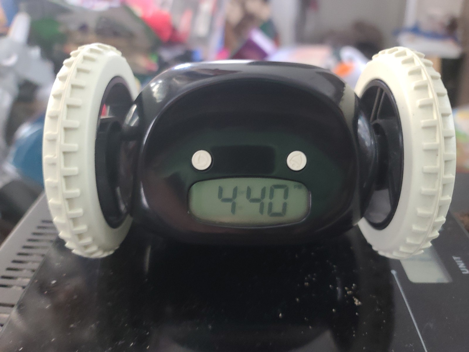 Clocky Alarm Clock On Wheels Jumps And Runs Heavy Sleepers