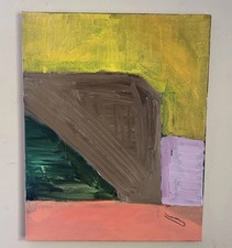 Abstract Original Painting on Canvas, Multicolor Signed Art, Unframed