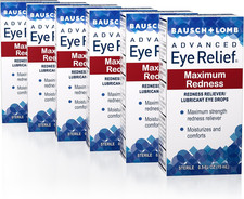 Advanced Eye Relief, Maximum Redness Reliever and Lubricant Eye Drops, Soothes B