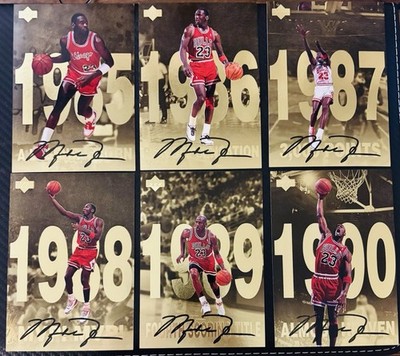 1998 Upper Deck Gatorade Michael Jordan #23 Gold Jumbo Card