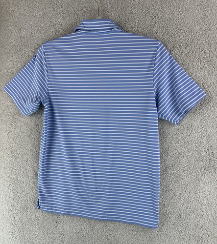 Polo de golf para mujer Vineyard Vines mediano azul blanco logotipo a rayas - Imagen 9 de 9