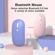 Bluetooth 5.0 Wireless Mouse Ultra Slim Portable Silent Ergonomic for Laptop Tab