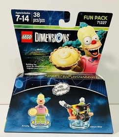 Lot of 3 Lego Dimensions Fun Packs: Ninjago, Chima & Simpsons- New