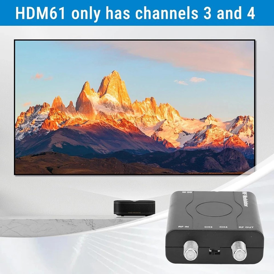 Modulador HDMI A RF Vikye – Convierte HDMI A Señal Coaxial Para TV En NTSC