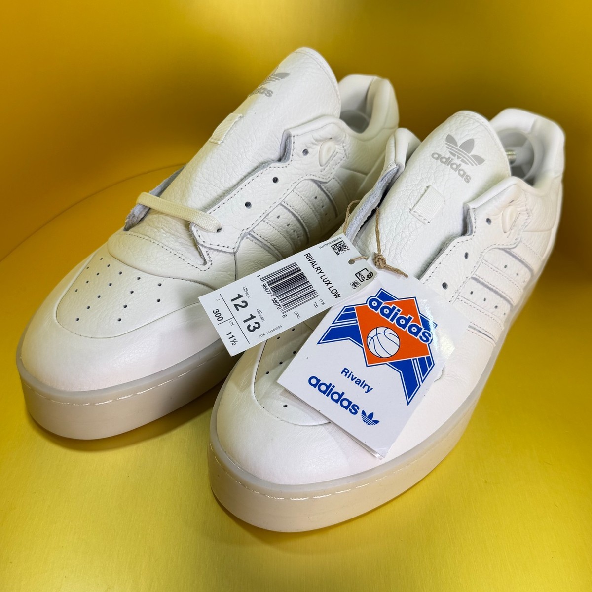 Adidas Adult‎ Rivalry Lux Low Top Basketball Sneaker White Mens 10 Womens 11 New Adidas Rivalry Low Lux WMNS Cream White / Alumina - Oct 2024  main image 3