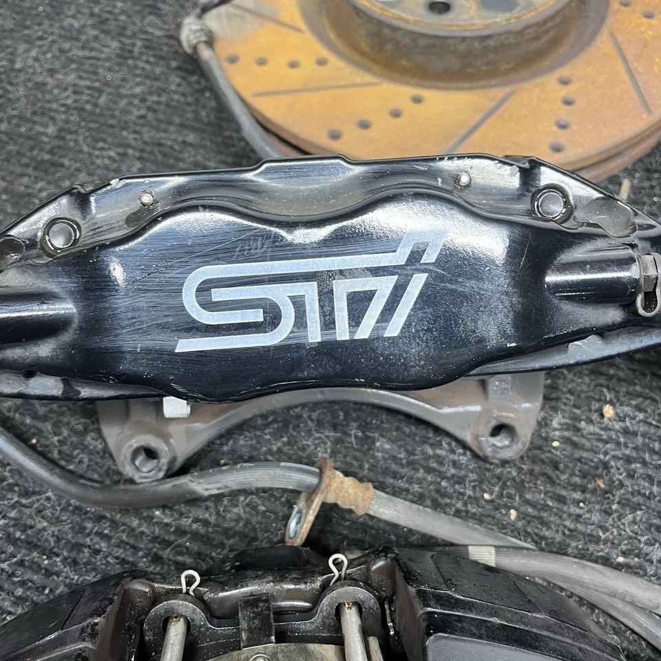 ☑️ 2015-2017 Subaru Impreza WRX STI Brembo Brake Caliper Rotor Set Front Rear Foto 2 de 4