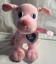Vintage 1991 Bow Wow Boutique Pink Lewis Galoob Puppy Dog Stuffed Animal Plush