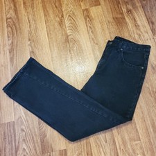 Vintage 90s Jordache Jeans Women 11/12 Black Straight Loose Denim Pants