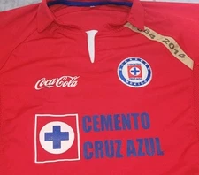Cemento Cruz Azul Jersey Sz 12 Kids 1964-2014 Coca-Cola Telcel Mexico Soccer