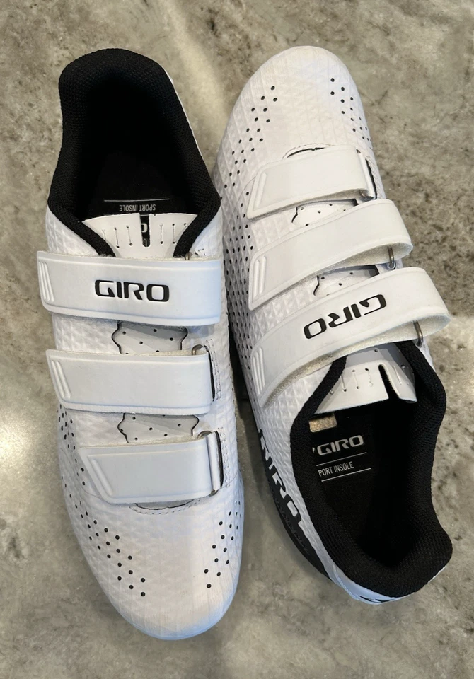 Giro Stylus Cycling Shoes Men's White Size Eur 44 US 10.5 New Without Box - Image 2 of 4