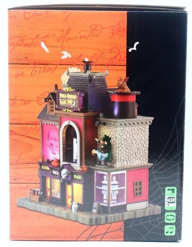 2024 Lemax Spooky Town HUMO Y ESPEJOS TIENDA DE MAGIA Halloween Village Nuevo en caja - Imagen 4 de 9