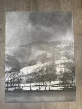 NORMAN ACKROYD RA 1938-2024 Huge Lt Ed ETCHING "Cartmel Fell, Windermere" 93/100