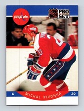  1990 Michal Pivonka 20 Capitals 319 Pro Set Hockey Sports Card 