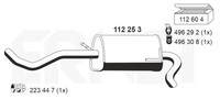 Ernst EndschalldäMpfer NachschalldäMpfer 112253 FüR VW Lupo Arosa Seat 6X1 6E1 1