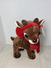 NEW-Rudolph the Red Nosed Reindeer Light-up Walking, Singing Animated Plush NWT