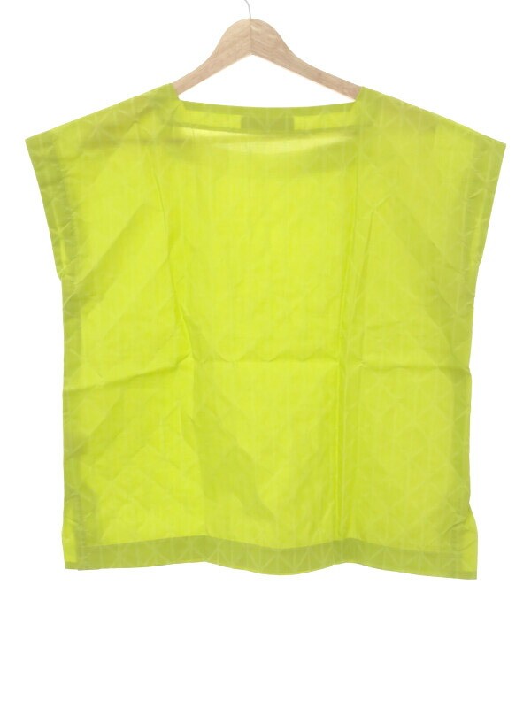 ISSEY MIYAKE イッセイミヤケ 19AW 総柄ノースリーブトップス イエロー 2 IT8XKUHLSJ44 Issey Miyake 19Aw All-Over Sleeveless Top, Yellow 2 Used