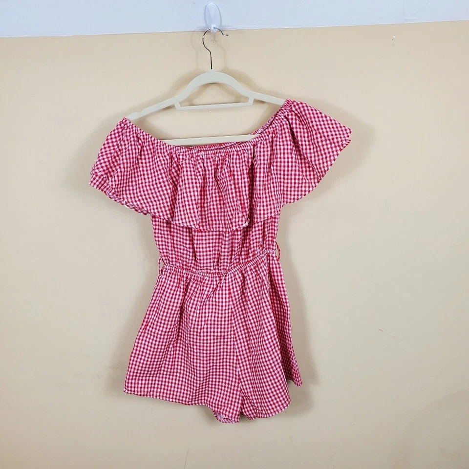 (LF) Seek the Label Mameluco Guinga Rojo y Blanco Talla XS Foto 3 de 4