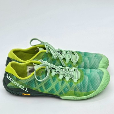 Merrell Barefoot Vapor Glove 3 Women's Sz 7.5 Green Running Shoes Trail Hiking