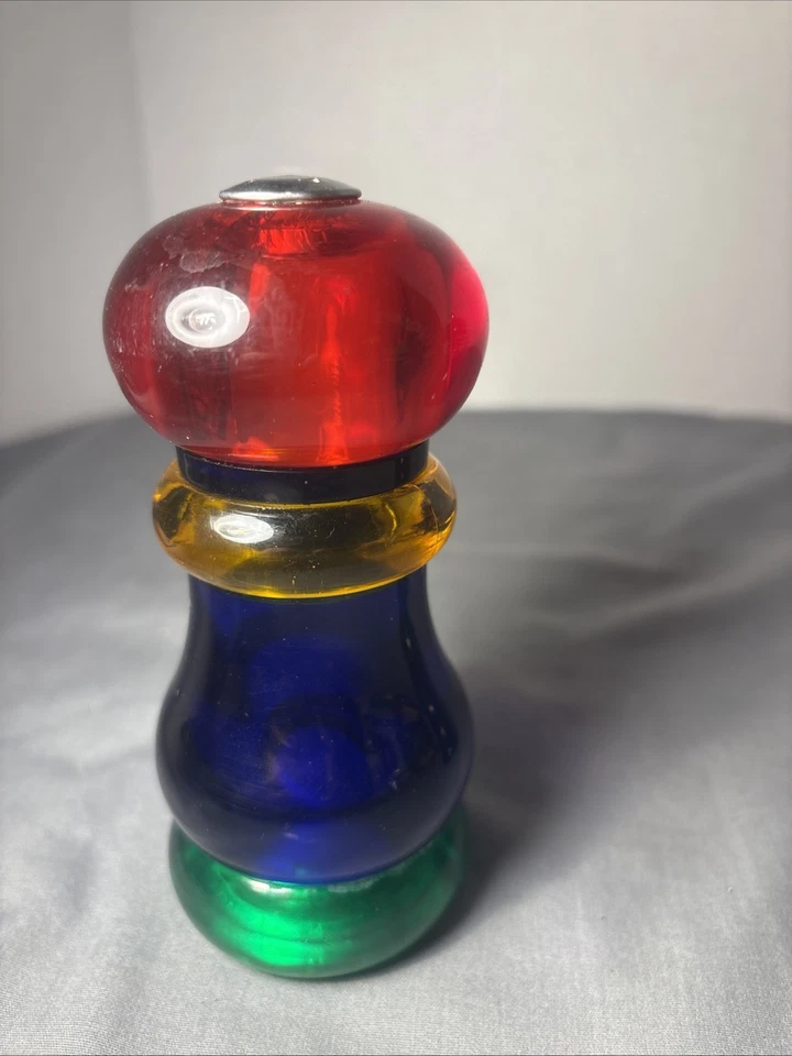 Antigo Conjunto de Moinho de Pimenta e Saleiro Thompson Sunset Fiesta Multicolorido Antigo - Imagem 3 de 4