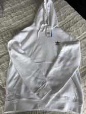 Men s Adidas Essential Hoodie White Sz Large NWT