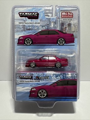 Tarmac Works Toyota Mark II JZX100 Vertex Red Metallic 1/64