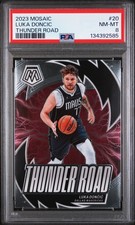 2023 PANINI MOSAIC THUNDER ROAD #20 LUKA DONCIC PSA 8