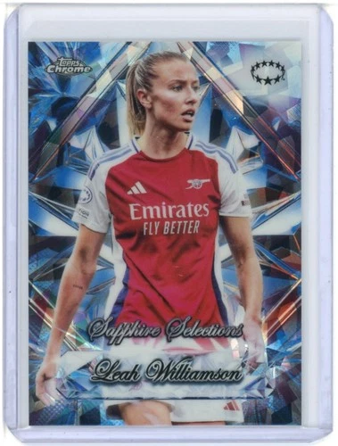 2024-25 Topps Chrome UEFA Women's UCL SAPPHIRE SELECTIONS LEAH WILLIAMSON #11