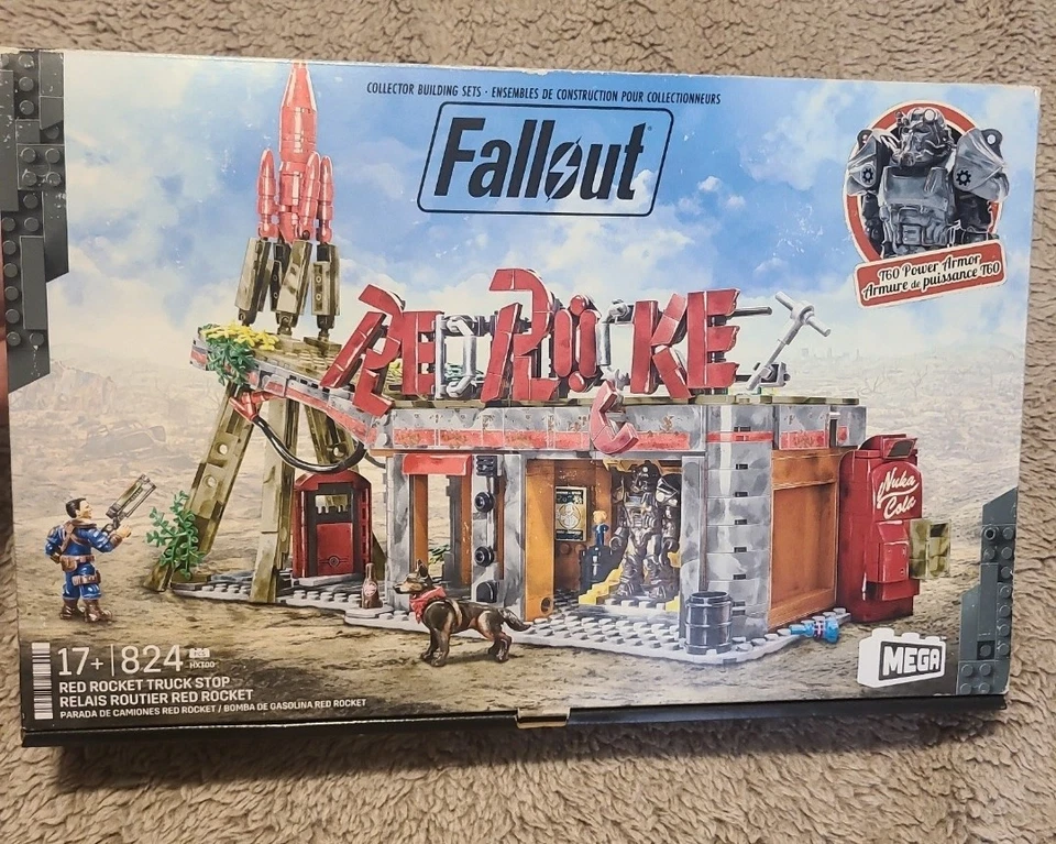 NEW RARE Mega Bloks Construx Fallout: Red Rocket Truck Stop (Mattel, 2024) - Image 2 of 4