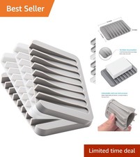 Durable Self-Draining Soap Dish Set: Extends Soap Life with Easy Clean Design
