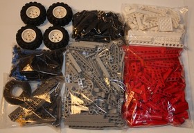 LEGO Technic 8289 Red Fire Truck with Instructions + Spare Sticker Sheet