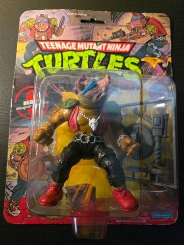 VINTAGE 1988 BEBOP FIGURE NINJA TURTLES TMNT PLAYMATES TOYS(spots on the arm)