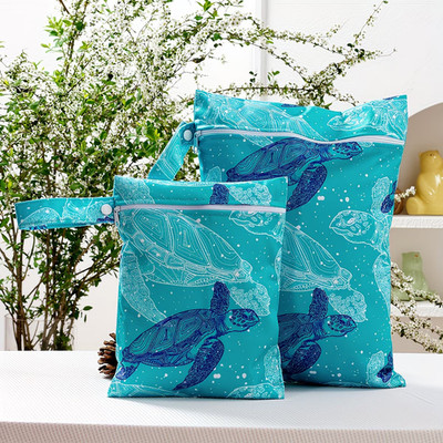 2x Nass Trocken Tasche Wasserdicht Aufbewahrung Fitnessstudio Schwimmen Reise Tasche Wiederverwendbar Reißverschluss