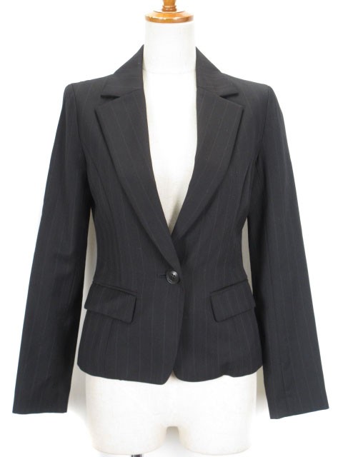 NATURAL BEAUTY BASIC Jacket Tailored Striped Wool… - image 1