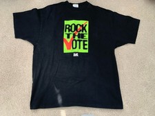Vintage Fox 90's Rock The Vote T-Shirt Size XL Made in USA