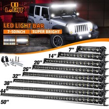 Slim 714202632384450 Led Work Light Bar Spot Flood Fog Driving Atv Suv