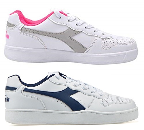 DIADORA PLAYGROUND GS scarpe donna stan sportive smith sneakers pelle  bianco | eBay