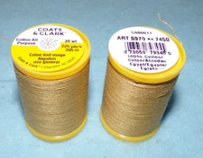 Coats and Clark Cotton All Purpose Thread, 225 yards, Temple Gold (7450)
