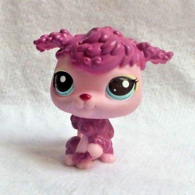 Figurine Littlest Pet Shop Chien Caniche #2497 Hasbro - Occasion, Collection Jouet Vintage