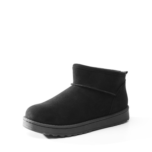 Mujeres Invierno Botas al tobillo Gamuza Imitación Piel Revestimiento Cálidas Botas para la Nieve - Imagen 2 de 8
