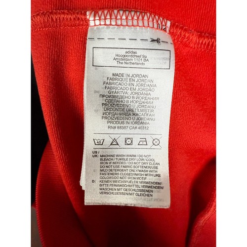 Adidas Originals Superstar SST Track Jacket Red White Youth Kids Large 13-14Y - Picture 7 of 9