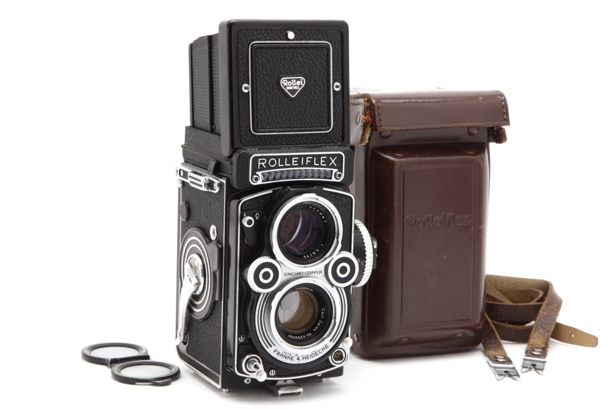 Rollei Rolleiflex 3.5F Planar TLR Camera with Lens Cap & Case
