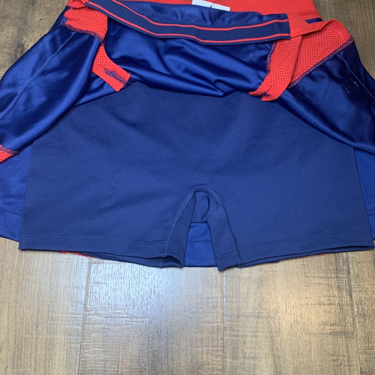 【新品】NIKE海外スコートS Nike Court Women's Dri-FIT Slam Tennis Skirt Red Blue DA4714