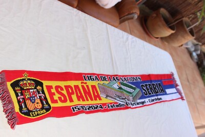 Scarf Match Of The NATIONS LEAGUE Between Spain National Team And Serbia