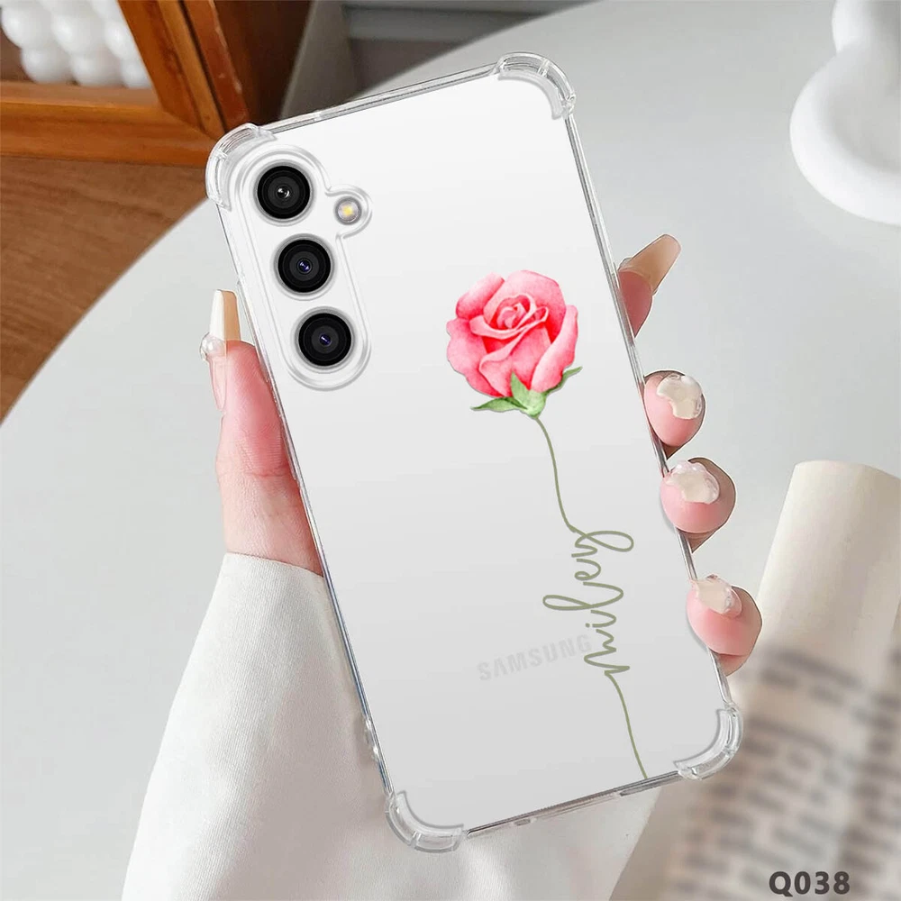 Phone Case For Samsung Galaxy S25 Ultra S24 A15 A16 A35 Personalised Clear Cover