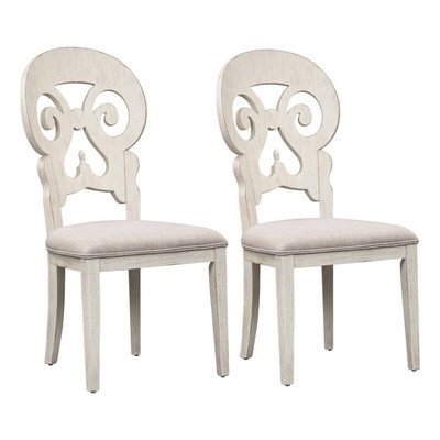 Homesphere Furniture Reimagined White Splat Back Side Chair (RTA)-Set of 2