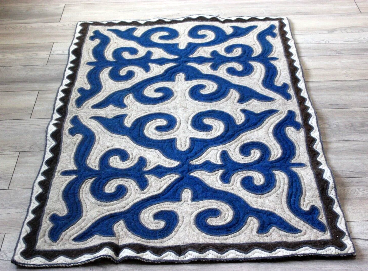Tapis Shyrdak en feutre kirghize - OEM disponible - Durable et polyvalent
