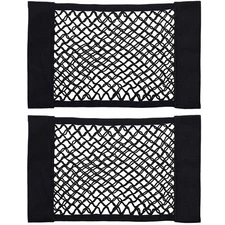 2 Pack Mesh Cargo Net Stretchable Elastic Car Storage Organizer Pouch Universal