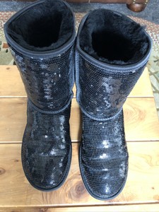 black sequin uggs