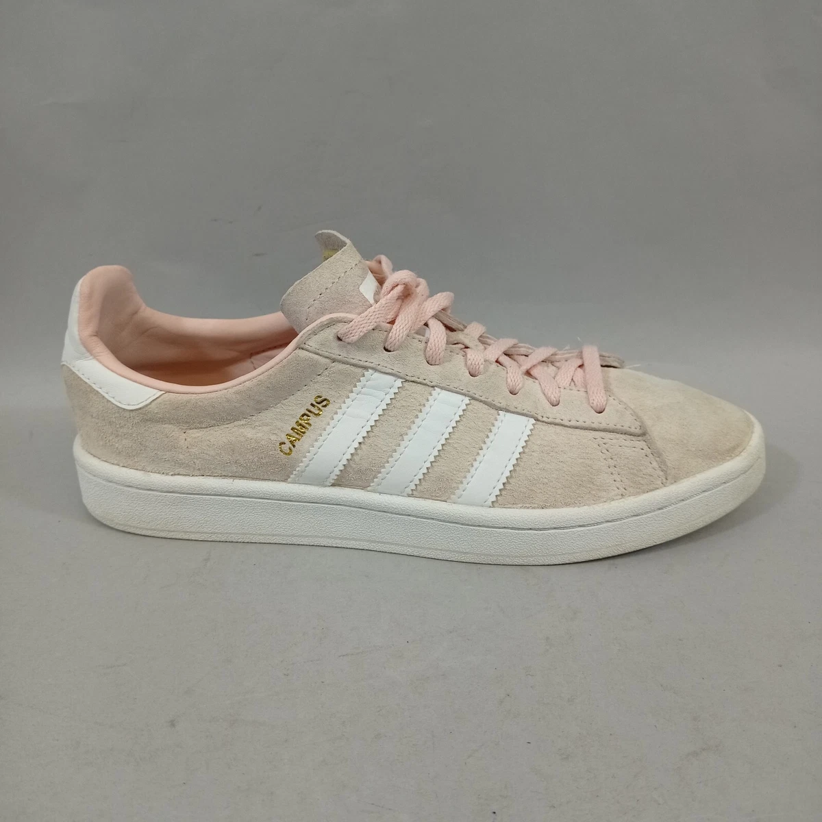 Adidas campus trainers top icey pink white